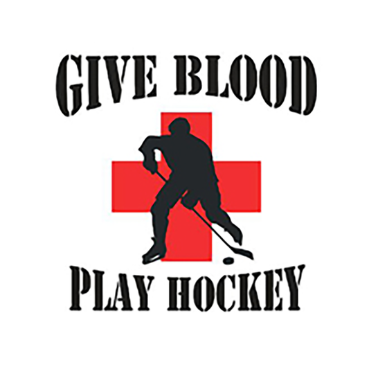 Decals - Give Blood Play Hockey