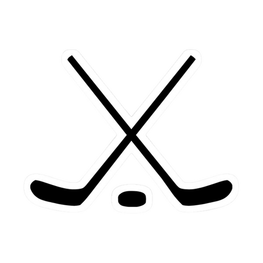 Decals - Hockey Crossed Sticks